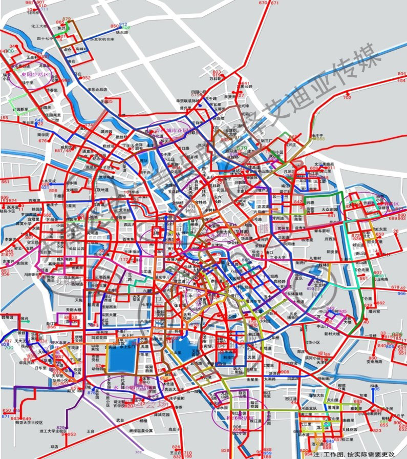 天津公交广告线路图